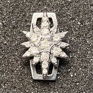 KEEP Collective Silver-Tone Pave North Star Focal Slide Charm RETIRED
